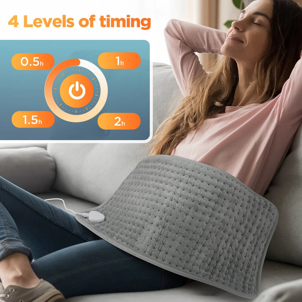 Electric Heating Pad Pet Heat Mat with 9 Levels Constant Temp 4 Mode Timer Body Warming Thermal Mat for Abdomen Hand Thermal Mat