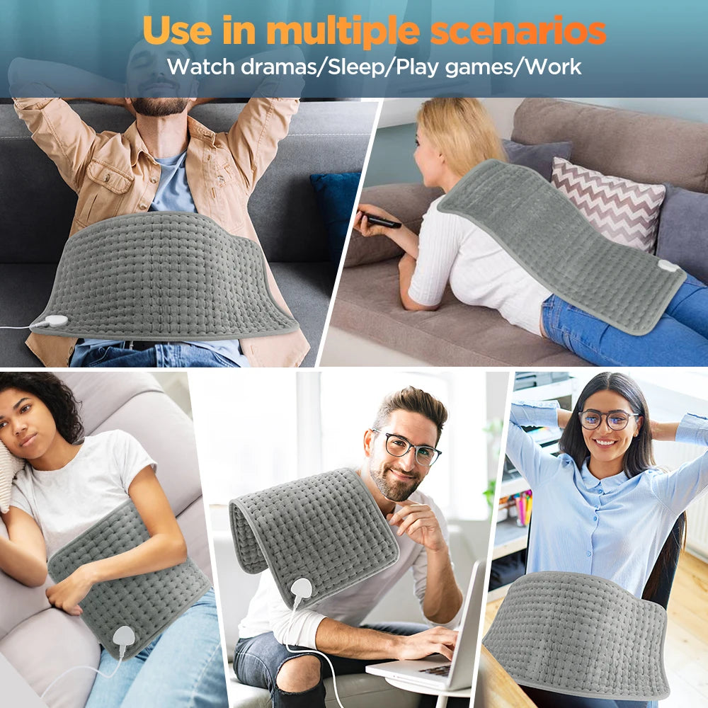 Electric Heating Pad Pet Heat Mat with 9 Levels Constant Temp 4 Mode Timer Body Warming Thermal Mat for Abdomen Hand Thermal Mat
