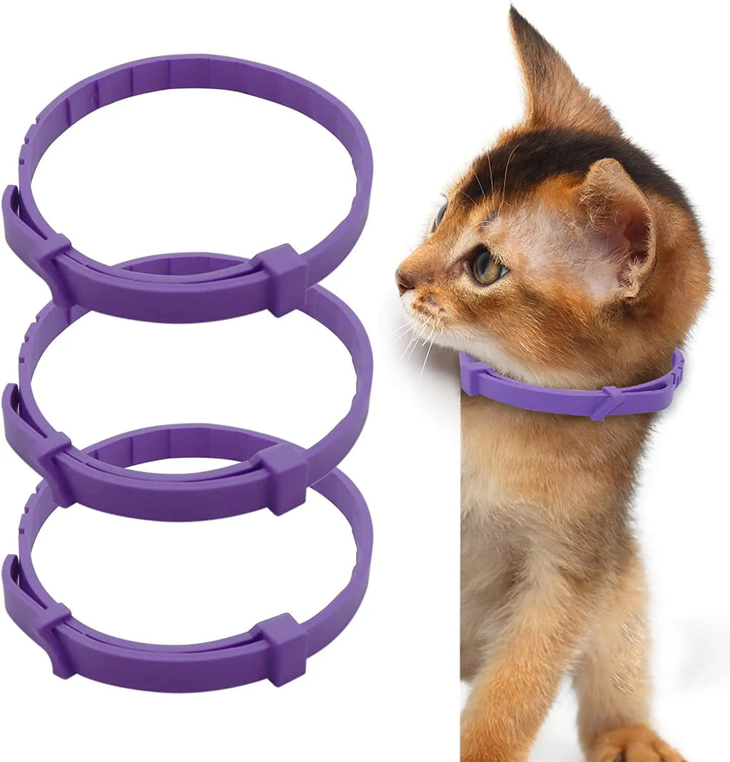 Pet Calming Collar For Cats Dogs Adjustable Anxiety Pheromone Reducing Pet Collar Lasting Natural Calm Relax Soothing Collars
