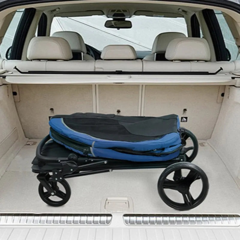 Pet Cart Portable Disabled Elderly Dog Cart Folding Breathable Pets Dog Carriers 360° Universal Wheel Pet Accessories Products