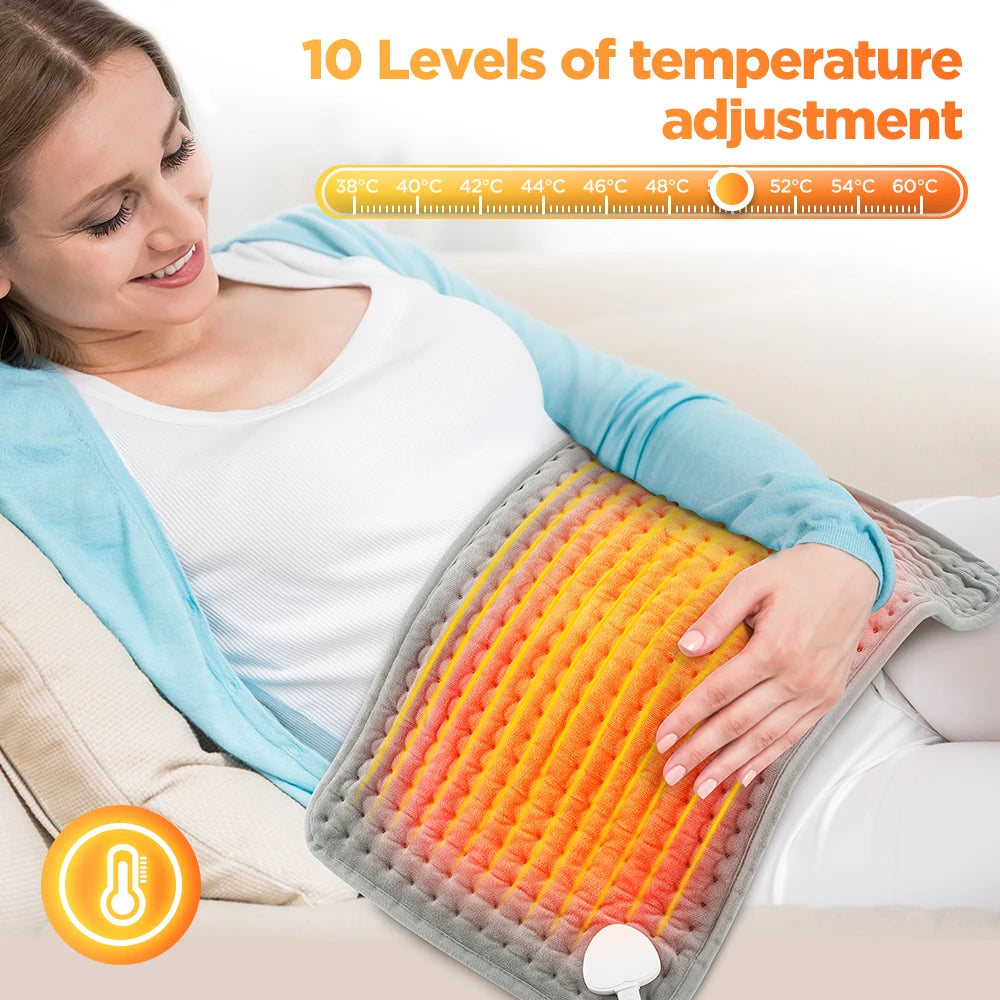 Electric Heating Pad Pet Heat Mat with 9 Levels Constant Temp 4 Mode Timer Body Warming Thermal Mat for Abdomen Hand Thermal Mat